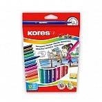 Фломастеры Korellos Kores 12 цветов