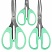 превью Ножницы BRAUBERG «CLASSIC PRO» 3 шт. (155185210 мм)мятные ручкиВЫГОДНАЯ УПАКОВКА272979