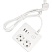 превью Удлинитель Power Cube, 2р с/з вык.,3USB, 3500 Вт, 16А, 1.9 м, 3×1.0 (белый)