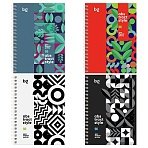 Записная книжка А6 96л., на гребне BG «Новые узоры», матовая ламинация, выб. лак, твердая обложка