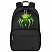 превью Рюкзак BRAUBERG FASHION CITY универсальный, 2 отделения, Green Spider, черный, 46×31х15 см