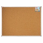 Доска пробковая для объявлений 90×120 см, алюминиевая рамка, BRAUBERG Extra