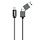 Кабель PERO, DC-03, 8-pin Lightning, 2.4А, 1м, белый