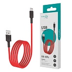 Кабель USB – Type-C, 1 м, VIXION PRO VX-07c, для зарядки и передачи данных, красный, 01239