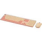 Набор клавиатура+мышь Acer OCC205 (ZL. ACCEE.00F)/розовый/бежевый/USB/slim