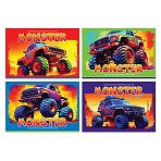 Альбом для рисования 08л., А4, на скрепке BG «Monster»