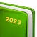 превью Ежедневник датированный 2023 А5 138×213 мм BRAUBERG «Holiday», под кожу, «зеркальный», зеленый