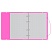 превью Тетрадь на кольцах А5, 120л., BG «Neon», пластиковая обложка, розовый, с резинкой