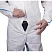 превью Комбинезон одноразовый с капюшоном Lakeland MicroMAX NS CoolSuit белый/синий 45-55 г/кв.м (размер 46-50, М, EMNC428)