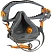 превью Полумаска Jeta Safety Air Optics 9500 размер L с очками