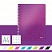 превью Блокнот Leitz WOW А4 80 листов фиолетовый в клетку на пружине (240х307 мм)