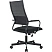 превью Кресло для руководителя Комус Мебель (Easy Chair) 567 чёрное (ткань/сетка, металл)