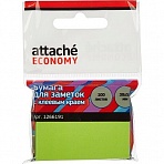 Стикеры Attache Economy 38×51 мм неоновый зеленый (1 блок, 100 листов)