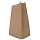 Крафт пакет жиростойкий коричневый с крученными ручками 26×35 см 200 штук