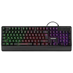 Клавиатура проводная USB, 104 клавиши, LED-подсветка, SONNEN K305, черная
