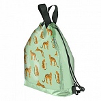 Мешок для обуви ЮНЛАНДИЯ, с ручками, боковой карман на молнии, 46×36 см, «Wild Cats»