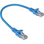 Патч-корд ExeGate UTP-RJ45-RJ45-5e-0.3M-BL, 5e, 0.3м, синий