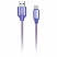 превью Кабель Smartbuy iK-3112NS, USB2.0 (A) - Type C, в оплетке, 2A output, 1м, фиолетовый