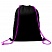 превью Мешок для обуви BRAUBERG плотный, карман на молнии, подкладка, 43×33 см, «Neon Purple»
