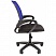 превью Кресло офисное Easy Chair 304 LT черное/синее (пластик/ткань/сетка)