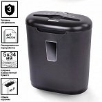 Уничтожитель (шредер) BRAUBERG S6, для 1-3 человек, 3 уровень секретности, 5?34 мм, 6 листов, 16 л, скобы, карты