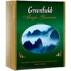 Чай Greenfield «Magic Yunnan», черный, 100 фольг. пакетиков по 2г
