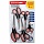 Ножницы BRAUBERG SOFT GRIP НАБОР 5 штук (140170190220240 мм)эргономичные черно-красные ручкиВЫГОДНАЯ УПАКОВКА238410