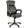 Кресло руководителя Helmi HL-E37 «Wind»,   ткань черная/бирюзовая