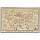 Коврик-подкладка настольный для письма (590×380 мм), с картой мира ретро, ДПС