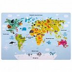 Настольное покрытие ПИФАГОРА3+пластик46×33 см«Map»270403