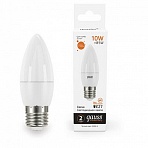 Лампа светодиодная GAUSS, 10(85)Вт, цоколь Е27, свеча, теплый белый, 25000 ч, LED B37-10W-3000-E27