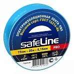 Изолента Safeline 19мм х 20м синий 9371