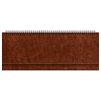 Планинг недатированный, 56л., 330×130мм, BG, кожзам «Nebraska. Brown», коричневый