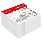 Блок для записей Комус Класс 90×90х50 мм, Colorpics, линовка 100г, склейка