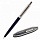 Ручка подарочная шариковая BRAUBERG «Soprano», СИНЯЯ, корпус серебристый с черным, линия письма 0.5 мм