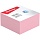 Блок для записи Berlingo «Standard», 9×9×4.5см, розовый