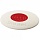 Ластик BRAUBERG «Oval PRO», 40×26*8мм, овальный, красный пластиковый держатель