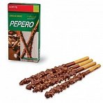 Печенье-соломка LOTTE «Pepero Almond», с шоколадной начинкой, в картонной упаковке, 36 г