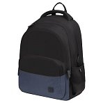 Рюкзак Berlingo U3 «Black-grey» 41×29.5×13см, 2 отделения, 4 кармана, эргономичная спинка