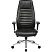 превью Кресло для руководителя Комус Мебель (Easy Chair) 599 чёрное (экокожа, алюминий)
