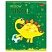 превью Тетрадь 12 л. HATBER клетка, обложка картон, тиснение, «Hello Dino» (5 видов в спайке)