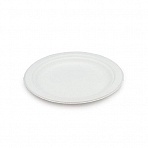 Тарелка одноразовая бумажная диаметр 230 мм белая 50 штук в упаковке