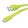 Кабель USB 2.0 microUSB Partner плоский зеленый 1 м