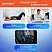 превью Массажер для спины/мостик для растяжки PREMIUM, 3 уровня нагрузки, синяя вставка, DASWERK