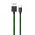 Кабель USB PERO DC-04 Type-C, 3А, 1м, Green-black (Fast Charge)