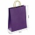 превью Крафт-пакет бумажный «Dark violet» 26×15х35 см, с кручеными ручками, 80 г/м2, моноцвет