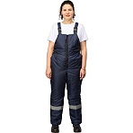 Полукомбинезон рабочий зимний женский з46-ПК синий (р.44-46) 158-164