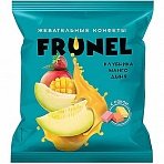 Конфеты жевательные FRUNEL со вкусом клубники, манго и дыни, 500 г, пакет