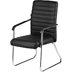 Конференц-кресло Easy Chair 806 VPU черное (экокожа/металл хромированный)