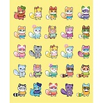 Тетрадь общая А5 48л NFT Котики желт, клет, скреп, ВД-лак